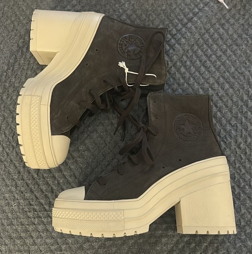NEW Women's CONVERSE Chuck 70 De Luxe platform Heel Coffee Break - photo 3