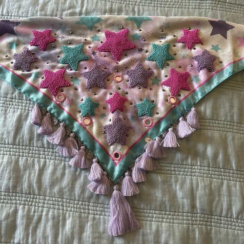 Embroidered Boho Western Bandana Modern Necklace Scarf - photo 3