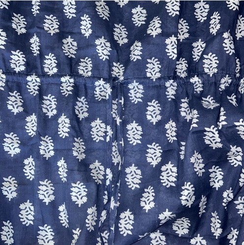 NWOT Floral hand Block Printed Long Kaftan Dress Blue Printed Ka - photo 4