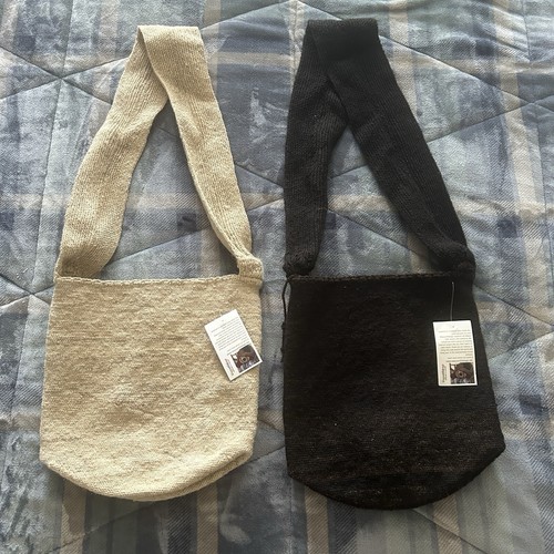 Arhuaca Lana Mochila - Colombian Handmade Wool Bag Unisex Brown