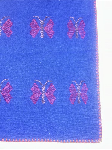 Handwoven Mexican Huipil Kaftan San Juan Colorado Blue - photo 3