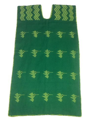 Kaftan Handwoven dress Mexican huipil San Juan Colorado Green