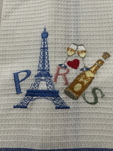 Paris Kitchen Towel France Eiffel Tower Brand New 100% cotton - photo 3