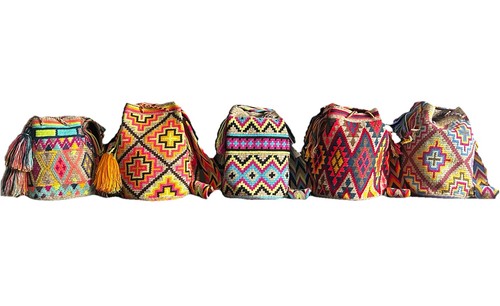 Authentic 100% Wayuu Mochila Colombian Bag Large Size