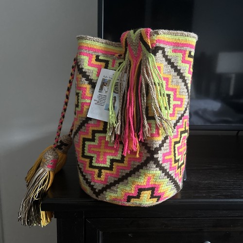Authentic 100% Wayuu Mochila Colombian Bag Large Size - photo 5