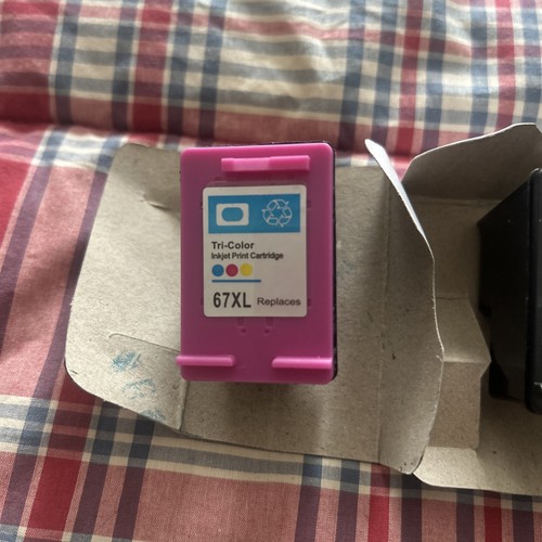 HP 67 XL Genuine Black And Generic Tri Color Ink Cartridges Empt - photo 3