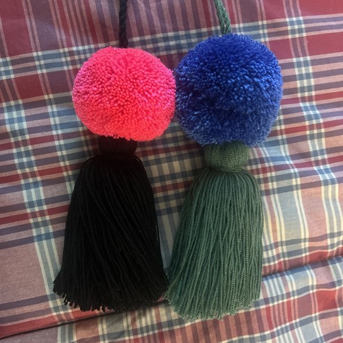 2 Pcs Wayuu Colorful Pom Pom Tassel Bag Charms - photo 3