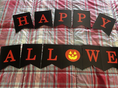 Happy Halloween Banner Black And Orange - photo 4