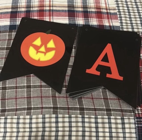 Happy Halloween Banner Black And Orange - photo 5