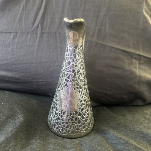 Antique Black Starr & Frost Sterling Silver Overlay Pitcher - photo 2