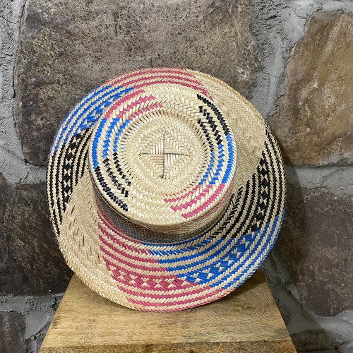 Colombian Wayuu Handwoven Straw Panama Hat Multicolors - photo 2