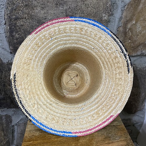 Colombian Wayuu Handwoven Straw Panama Hat Multicolors - photo 3
