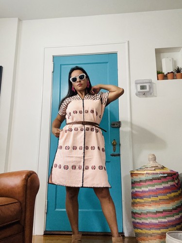 Kaftan Handwoven dress Mexican huipil San Juan Colorado - photo 3