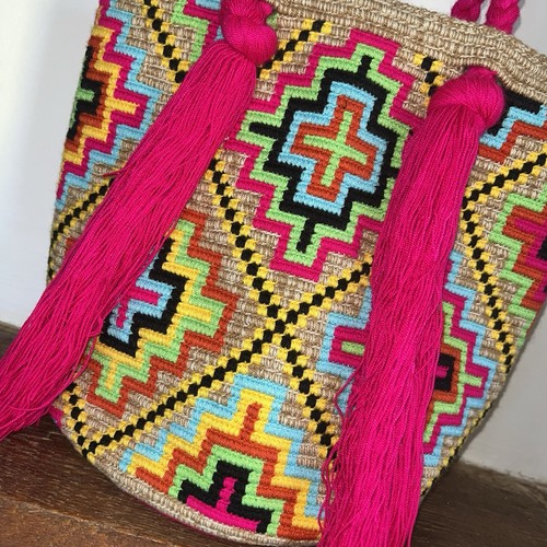 Authentic 100% Wayuu Mochila Colombian Bag Large - photo 3
