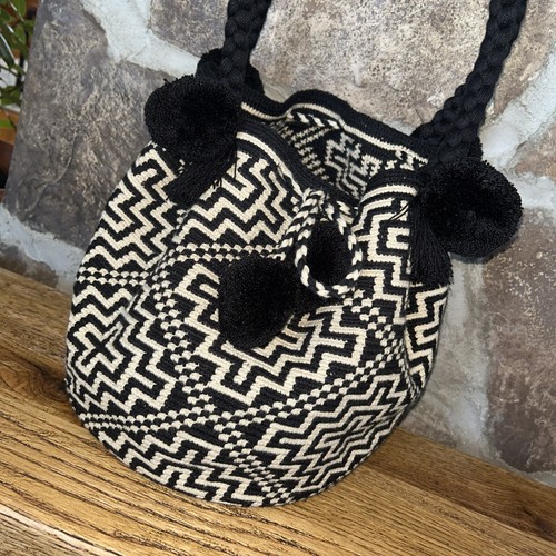 Authentic Wayuu Mochila Colombian Bag Large Neutral - photo 2