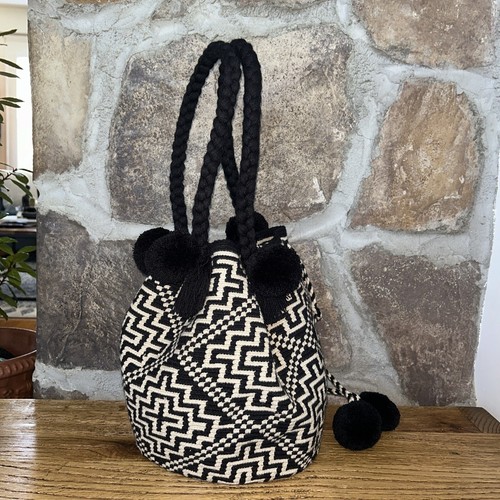 Authentic Wayuu Mochila Colombian Bag Large Neutral - photo 3