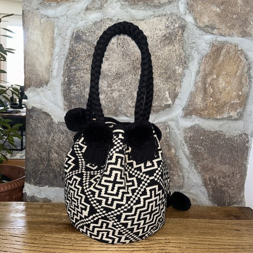 Authentic Wayuu Mochila Colombian Bag Large Neutral - photo 4