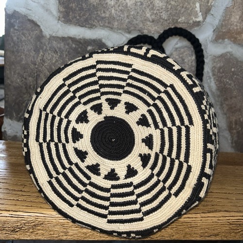 Authentic Wayuu Mochila Colombian Bag Large Neutral - photo 5
