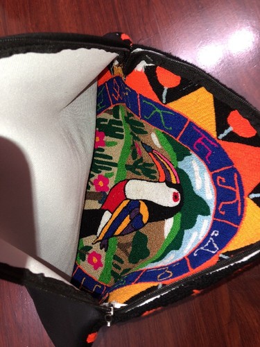 Authentic 100% Wayuu Venezuelan Punch Needle Toucan Pillow - photo 3