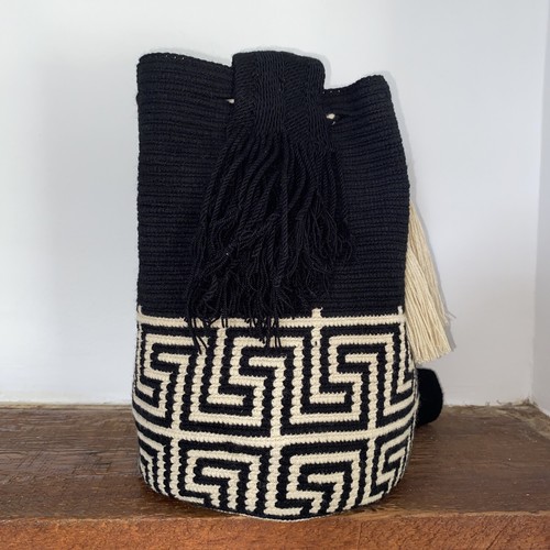Authentic Wayuu Mochila Colombian Bag Large Neutral - photo 4
