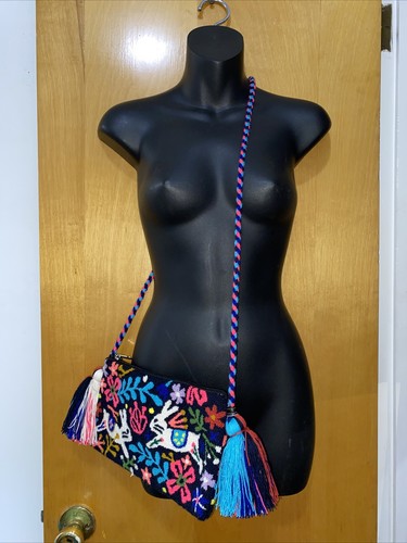 Authentic Wayuu Crossbody Clutch Bag - Bunny Party - photo 5