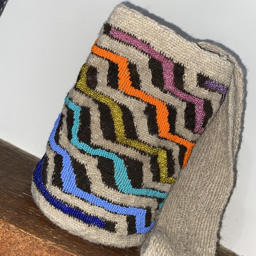 Authentic Arhuaca Colombian Mochila Bag Virgin Wool Beaded - photo 2
