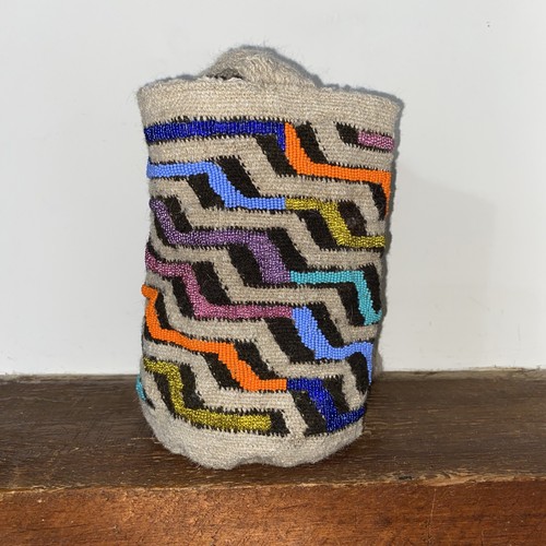 Authentic Arhuaca Colombian Mochila Bag Virgin Wool Beaded - photo 3