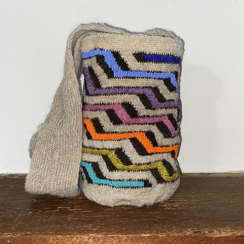 Authentic Arhuaca Colombian Mochila Bag Virgin Wool Beaded - photo 4