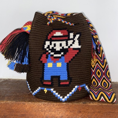 Authentic Wayuu Mochila Colombian Bag - Super Mario Design - photo 2