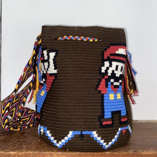 Authentic Wayuu Mochila Colombian Bag - Super Mario Design - photo 5