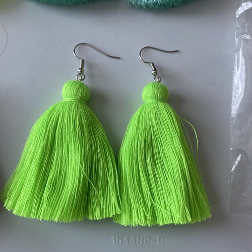 4 Sets Of Tassel Earrings Handmade Jewelry - photo 5