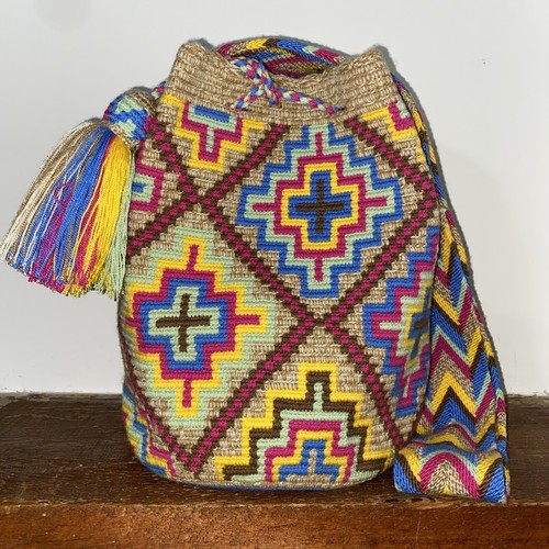 Authentic Wayuu Mochila Colombian Bag Large Multi Colors - photo 2