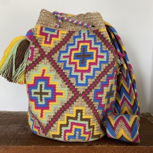Authentic Wayuu Mochila Colombian Bag Large Multi Colors - photo 3