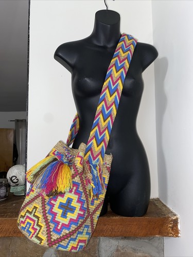 Authentic Wayuu Mochila Colombian Bag Large Multi Colors - photo 5