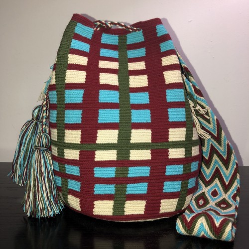 Authentic 100% Wayuu Mochila Colombian Bag Large Size