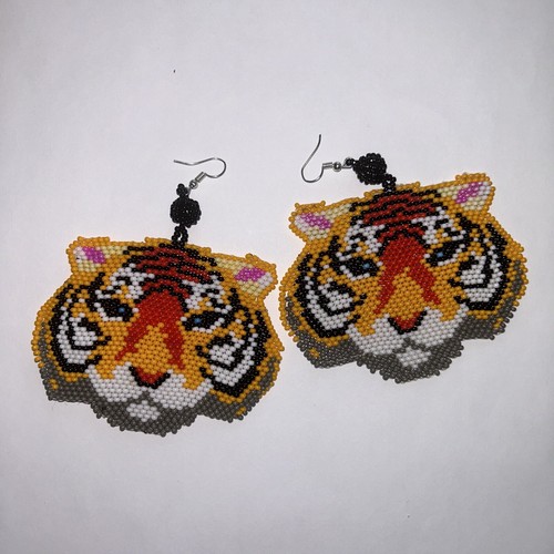 NEW Native American Style Wild Tiger Earrings