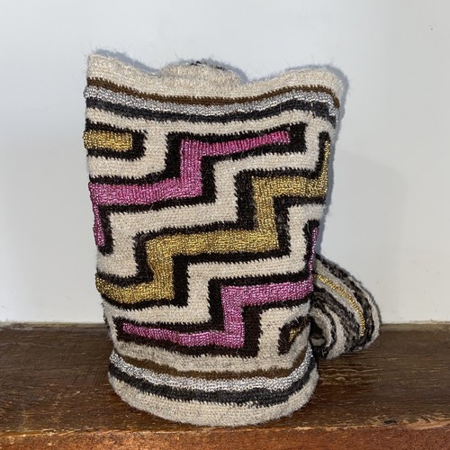 Authentic 100% Arhuaca Colombian Mochila Bag with Beads - photo 2