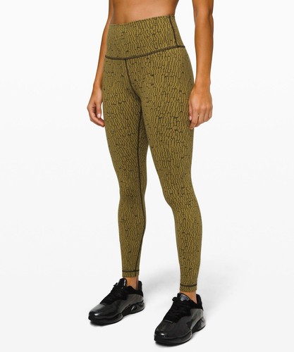NWOT Lululemon High-Rise Tight 28" Jacquard Mossy Dark Olive