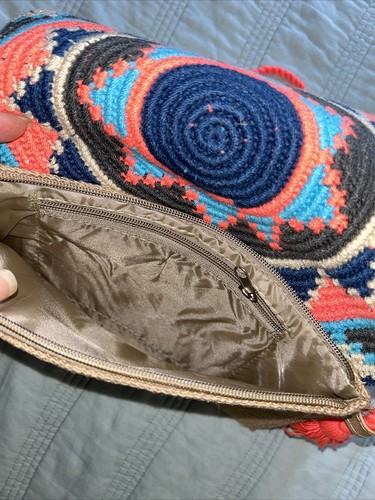 Authentic Wayuu Crossbody clutch with knitted flat cover - photo 5