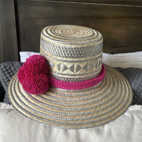 Colombian Wayuu Hat Handwoven Straw Panama Sun Hat - photo 4