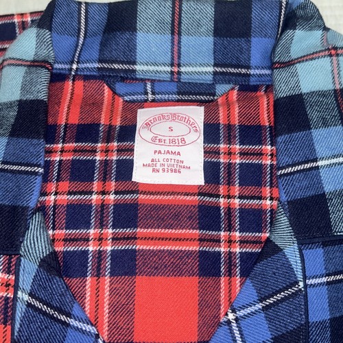NWT Brooks Brother Men's Cotton Flannel Pajamas Size Small S - photo 5