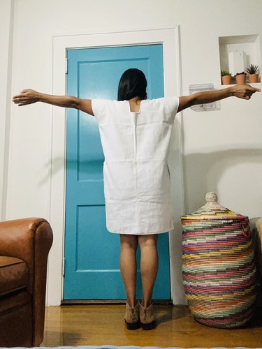 Kaftan Handwoven Mexican Huipil San Juan Colorado White - photo 3