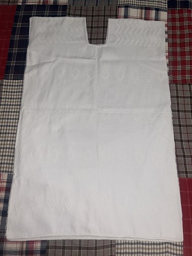 Kaftan Handwoven Mexican Huipil San Juan Colorado White - photo 4