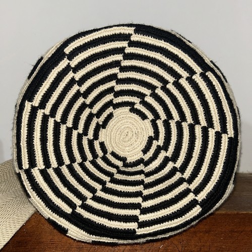 Authentic Wayuu Mochila Colombian Bag Large Striped Pom Pom - photo 4