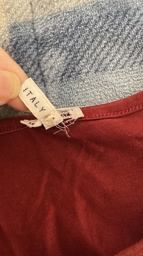 Authentic Womens Hermes Paris burgundy red long sleeve top - photo 3