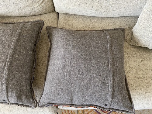 Set of 2 Peruvian Frazada Handwoven Square Pillow Covers 18x18 - photo 4