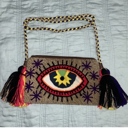 Authentic Wayuu Crossbody Clutch Bag Medium Multicolor - photo 3