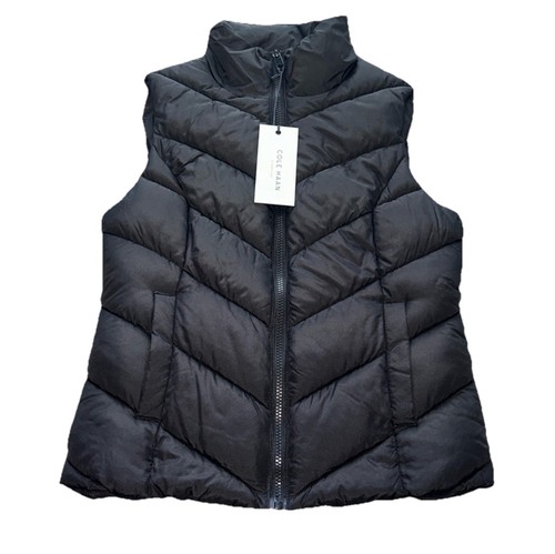 Cole Haan Signature Black puffer vest XS NEW