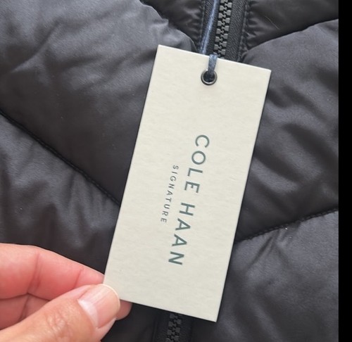 Cole Haan Signature Black puffer vest XS NEW - photo 3