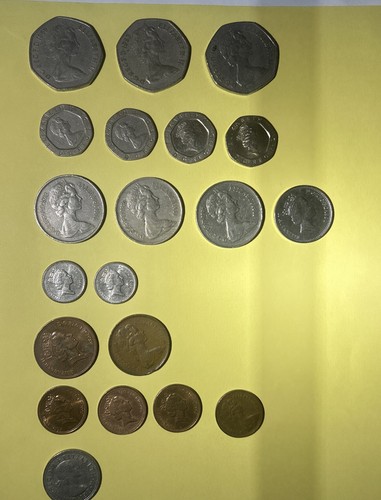 Lot of 20 British Coins Queen Elizabeth II